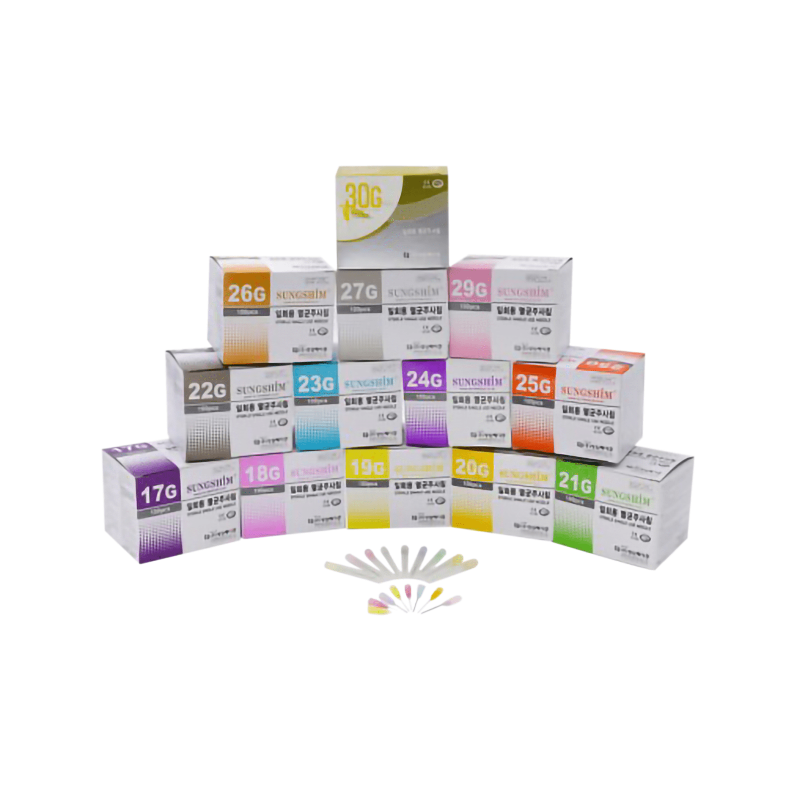 Boxes of medical syringes and cannulas in various sizes for purchase medical syringes and cannulas collection