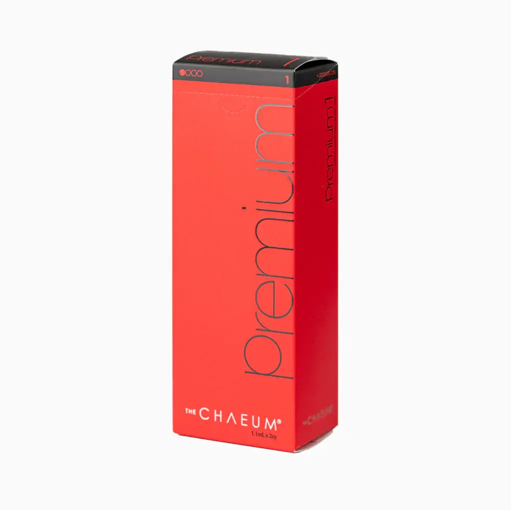 CHAEUM PREMIUM No.1 packaging for superficial line correction, featuring Nutrination for natural integration.