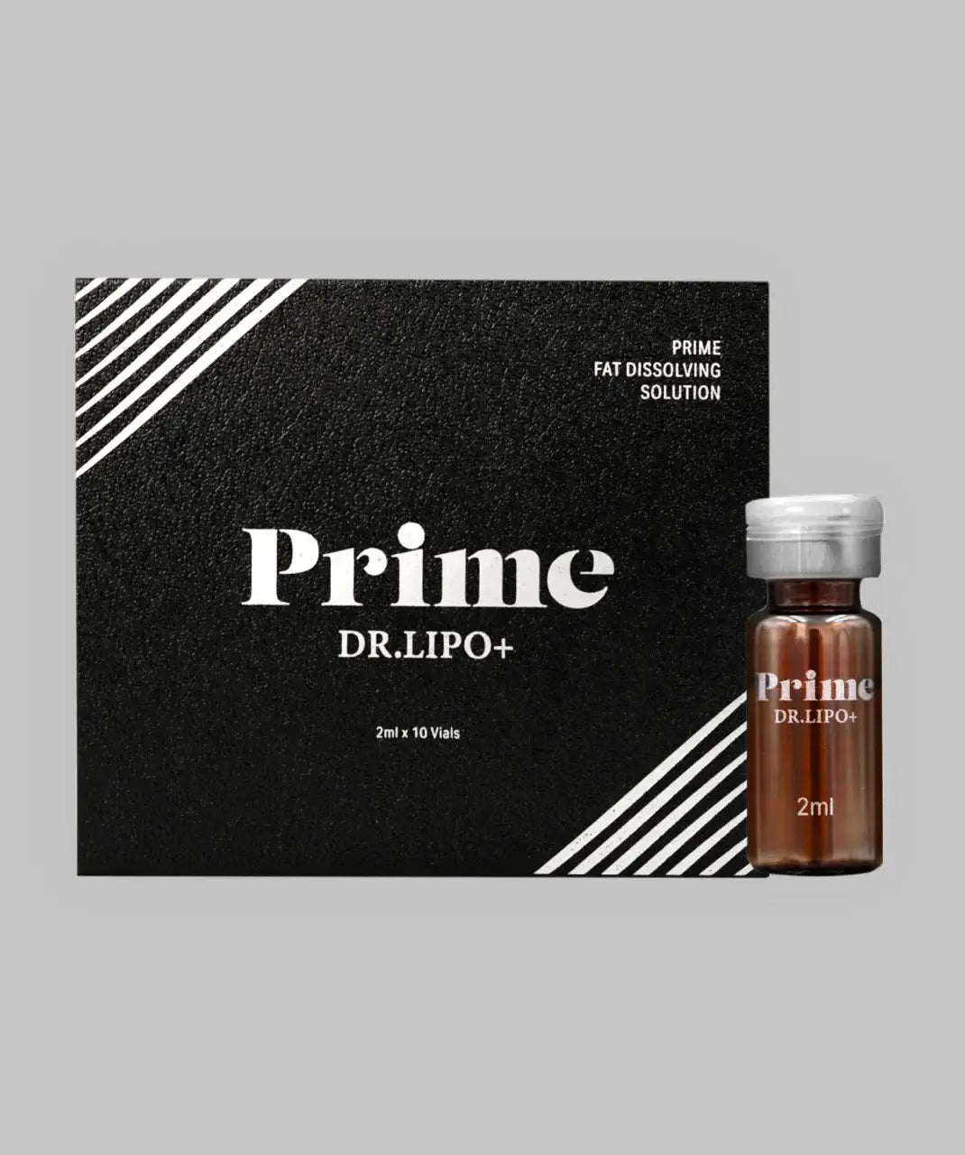 Dr. LIPO PRIME premium fat-reducing serum, 10 vials of 2ml each, with anti-aging complex and Nutrination formula.