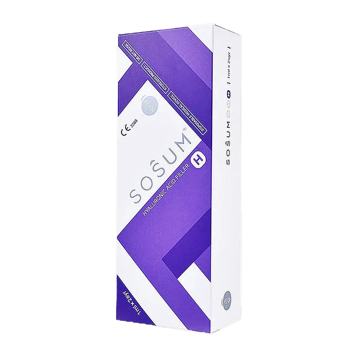 SOSUM H hyaluronic acid gel pack, 2x1.1ml, for facial rejuvenation and volume restoration with Nutrination.
