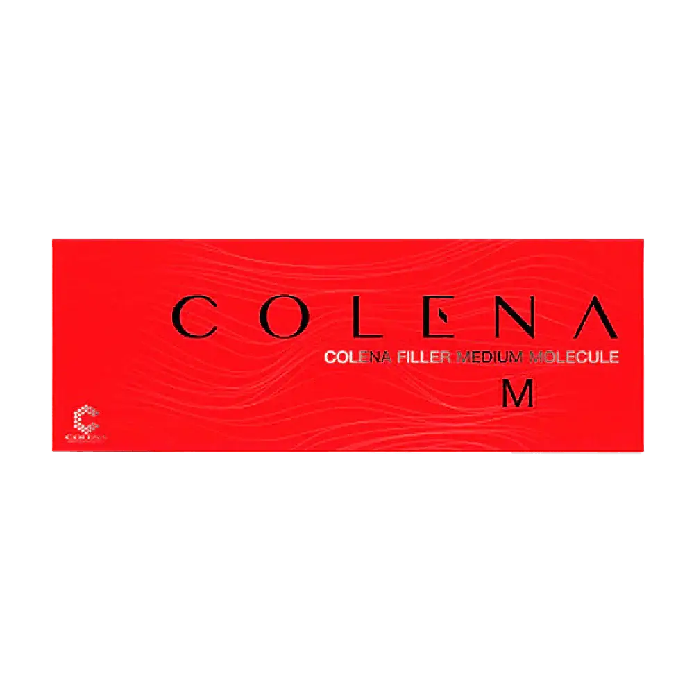 COLENA M Mid-Density HA Filler box for moderate wrinkle correction and facial rejuvenation, promoting Nutrination.