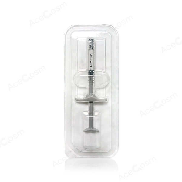 Volassom 0.8cc x 2 skin booster from Nutrination in sterile packaging, promoting skin elasticity and collagen support.
