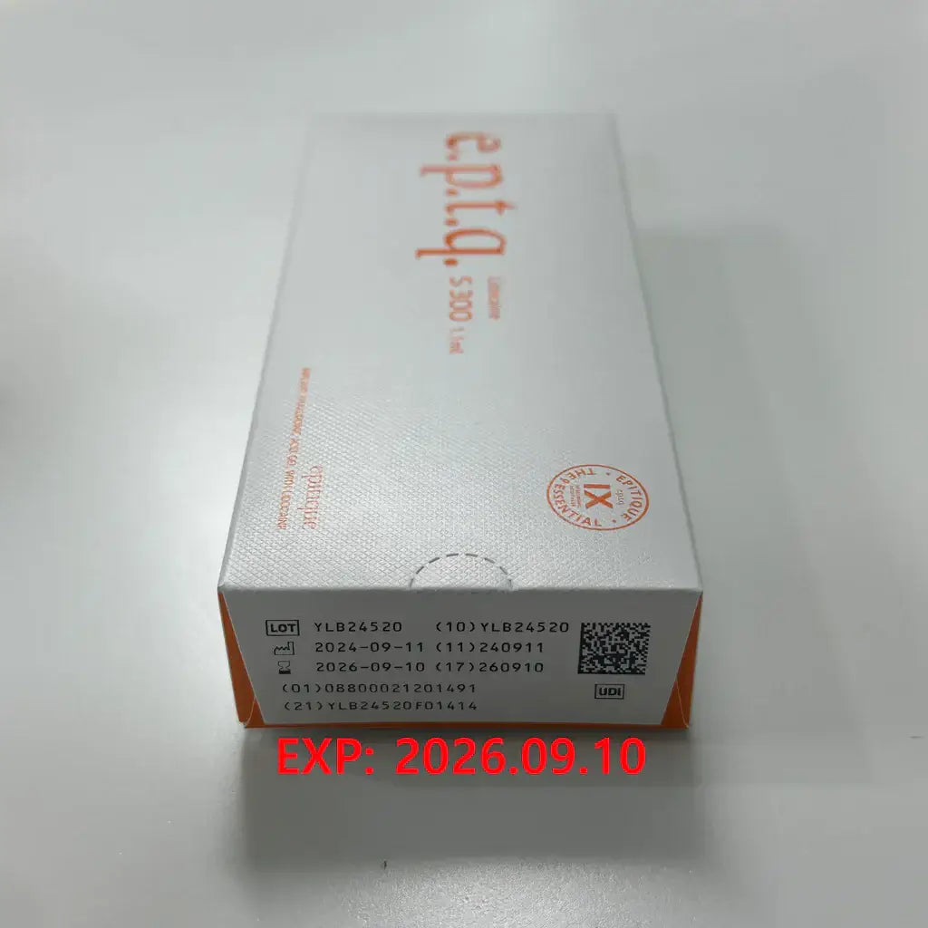 EPTQ S300 hyaluronic filler box for wrinkle correction, offering mid-face volume and contour refinement.