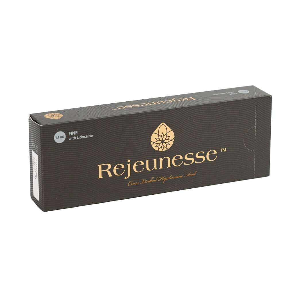 Rejeunesse Fine hyaluronic acid filler box at Nutrination, 1.1ml, designed for fine lines and wrinkles.