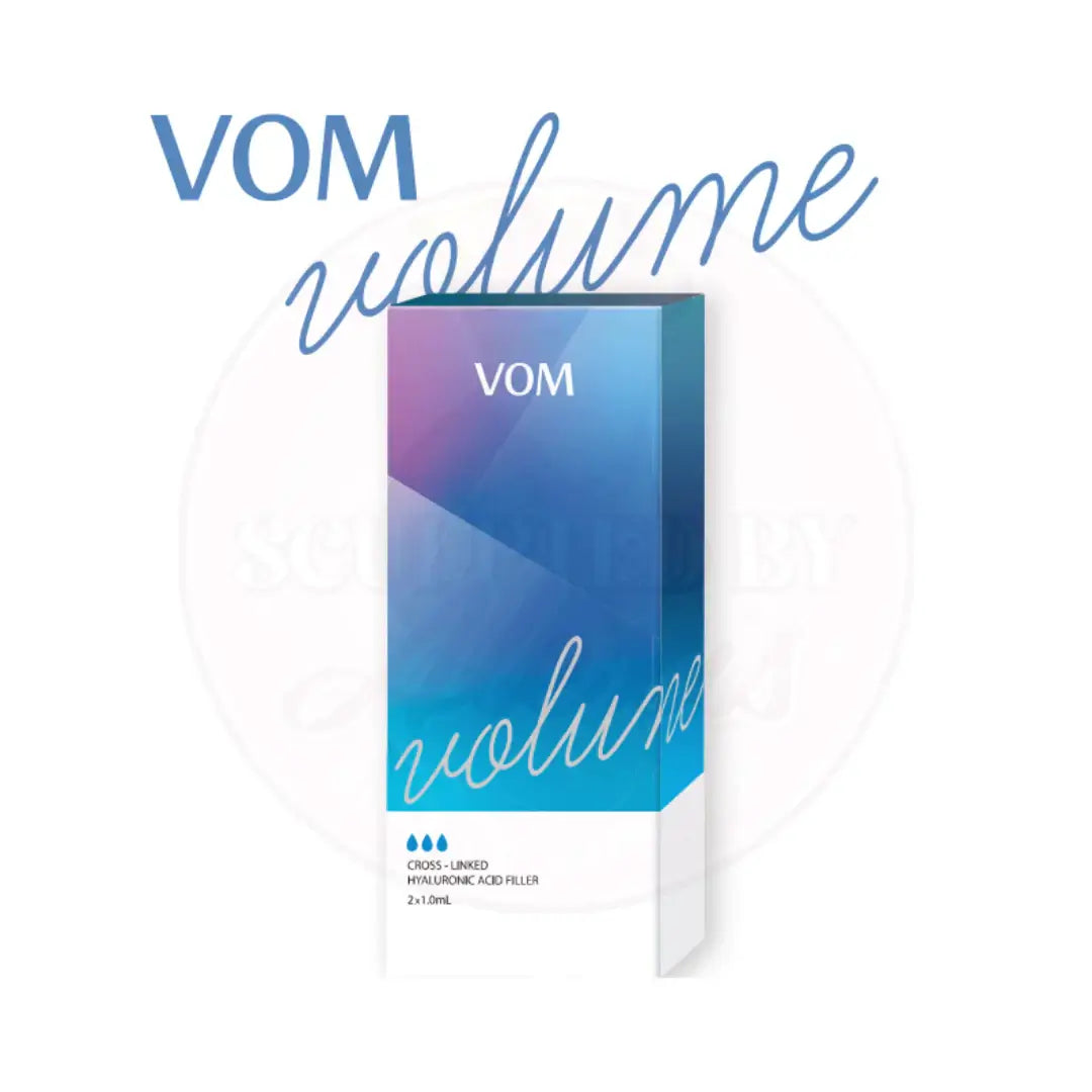 VOM Volume product box by Nutrination for deep tissue augmentation and facial sculpting.