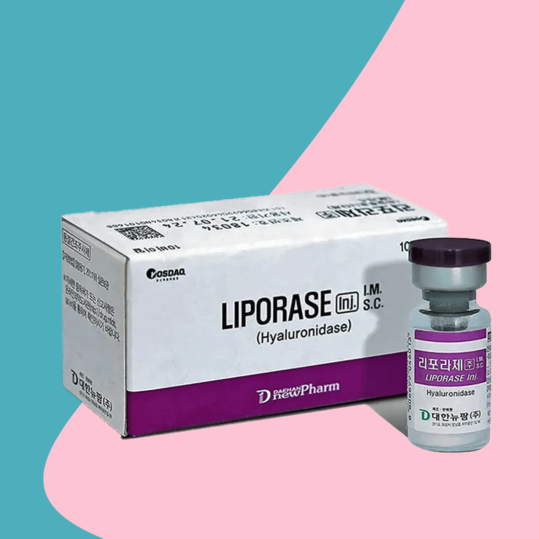 Liporase hyaluronidase by DHNP in packaging at Nutrination, ideal for dissolving excess HA filler.