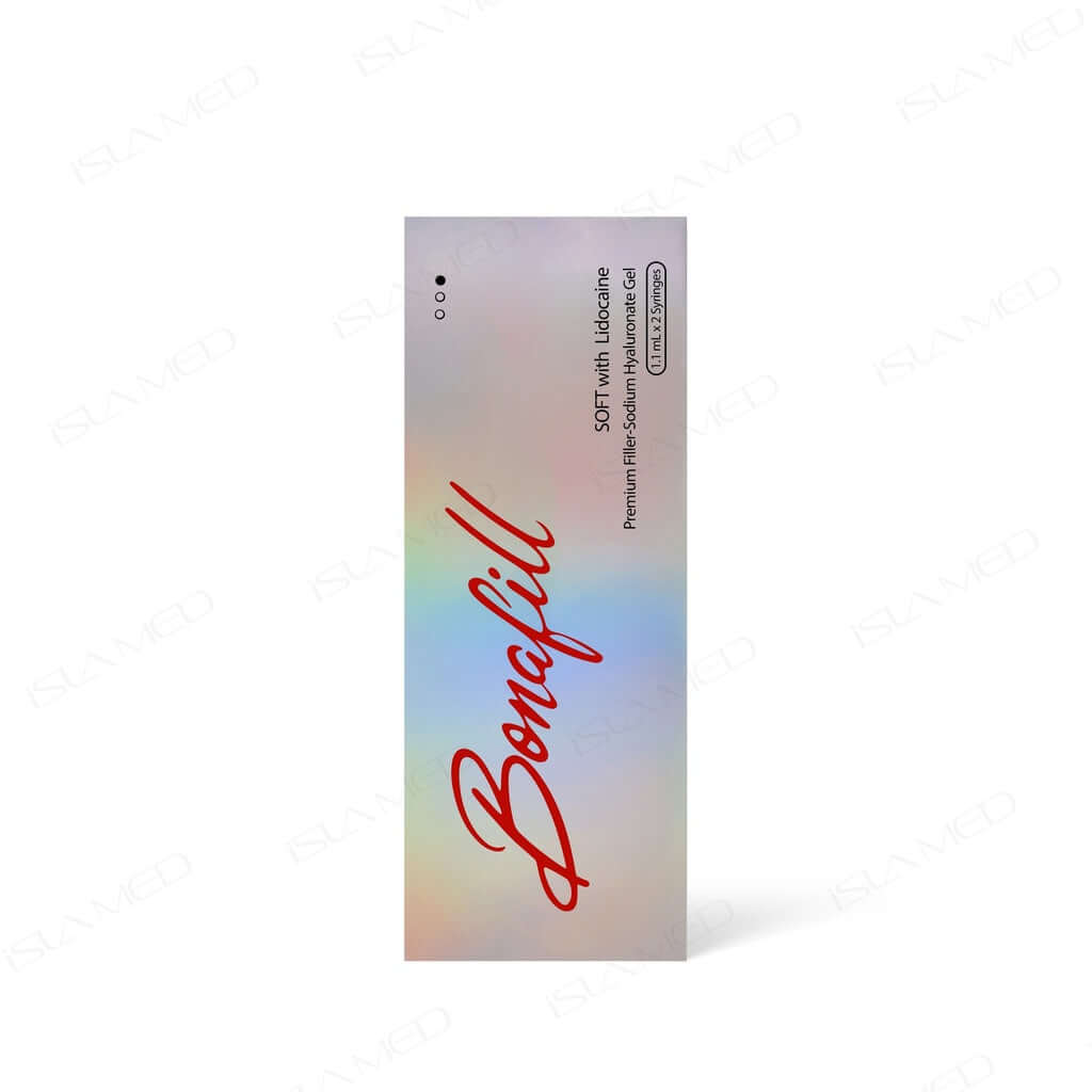 BONAFILL Soft packaging featuring premium gel for subtle enhancements and fine line correction, rich in Nutrination.