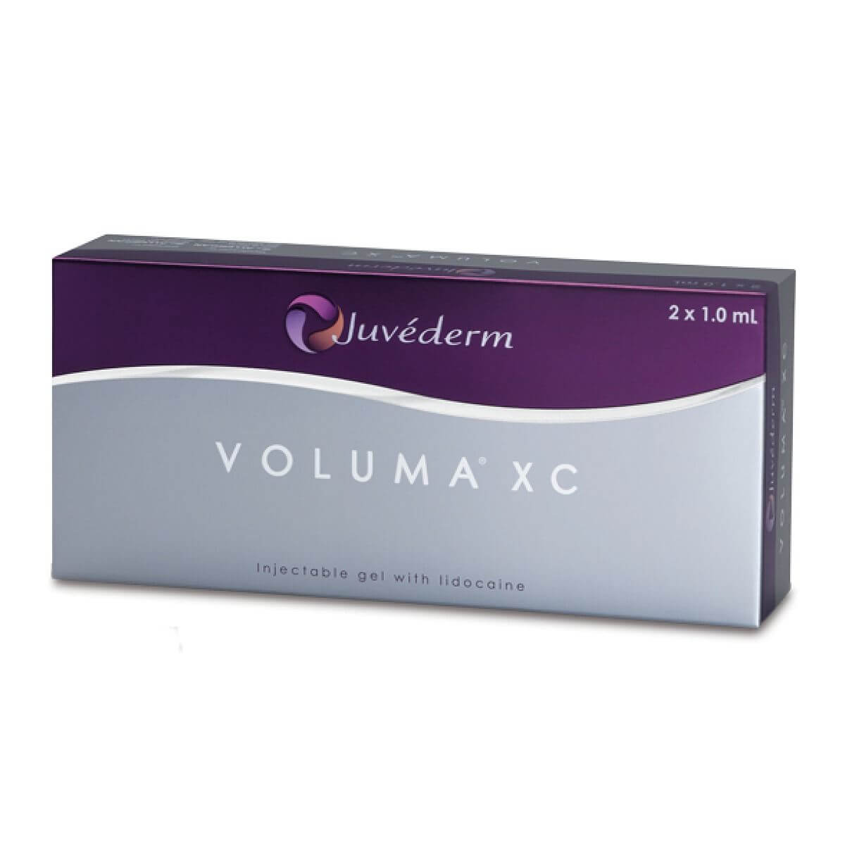 Juvederm Voluma XC 2x1ml box, premium filler for facial volume restoration and youthful contouring, powered by Nutrination.