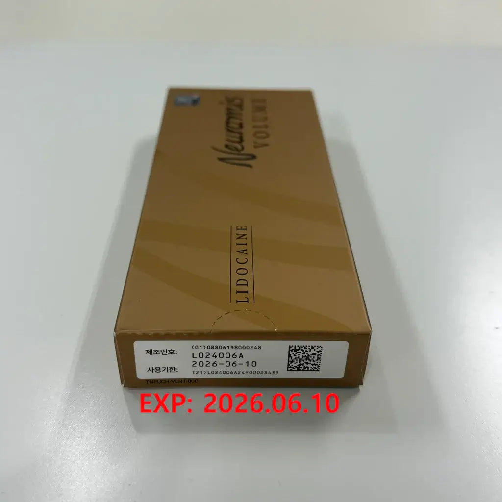 Neuramis Volume box with lidocaine, high-density filler for facial volume restoration, expiry 2026-06-10.