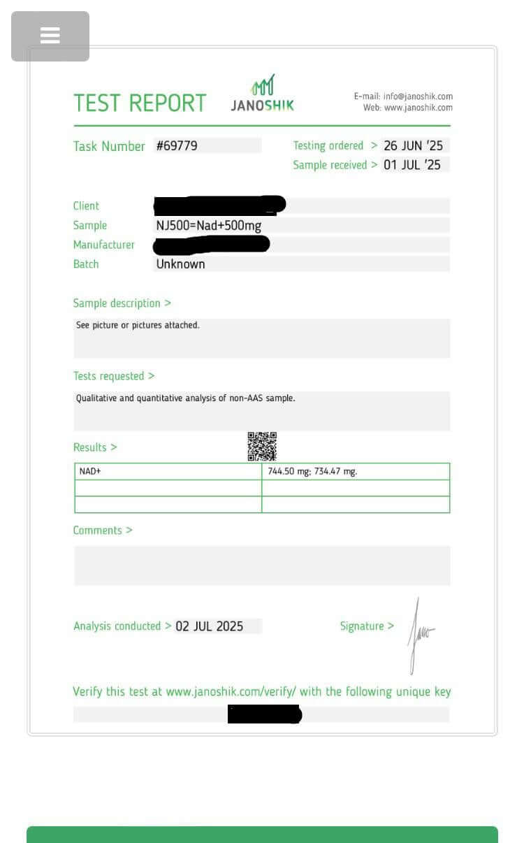 NutriNation NAD+ – 500mg - NutriNation