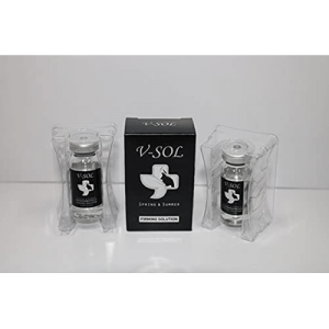 V Sol 10ml vials and box by Nutrination for localized adipose reduction and skin firming solutions.
