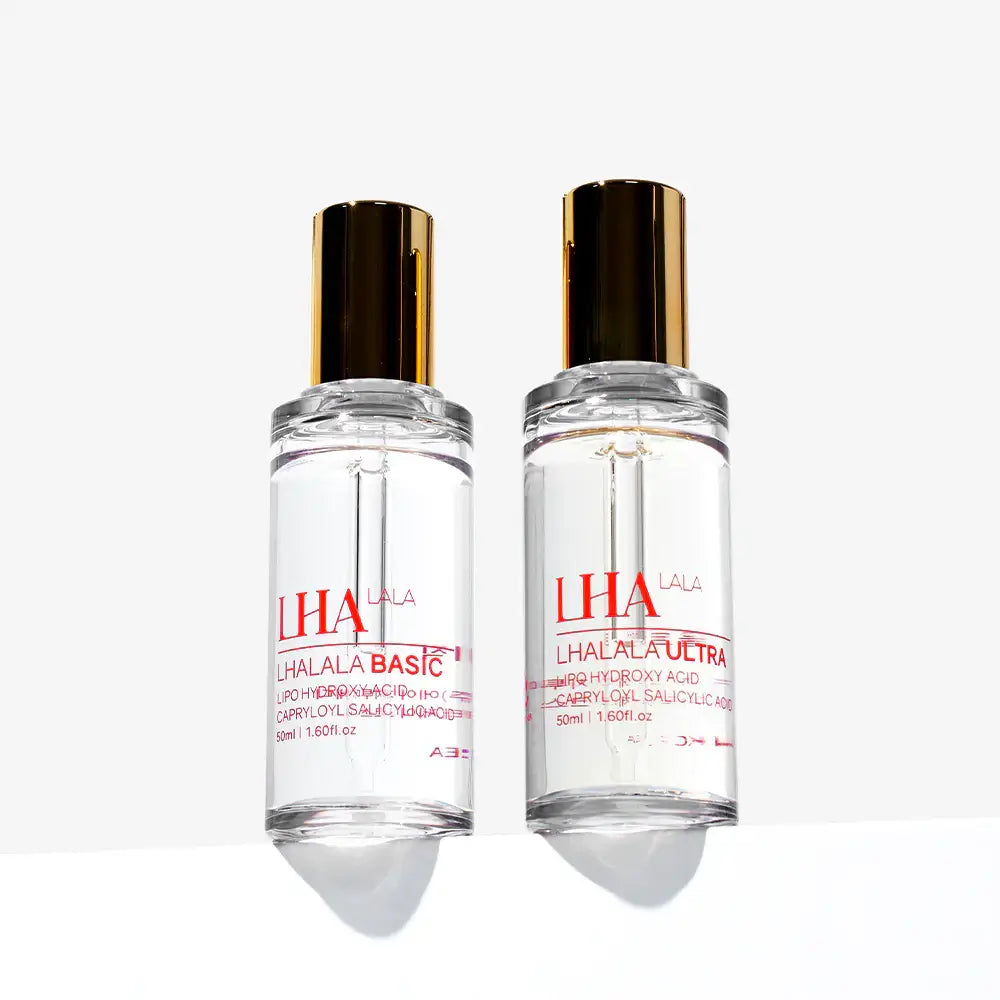 LHALA PEEL Set featuring LHALA Basic and Ultra serums for effective skin resurfacing and regeneration.