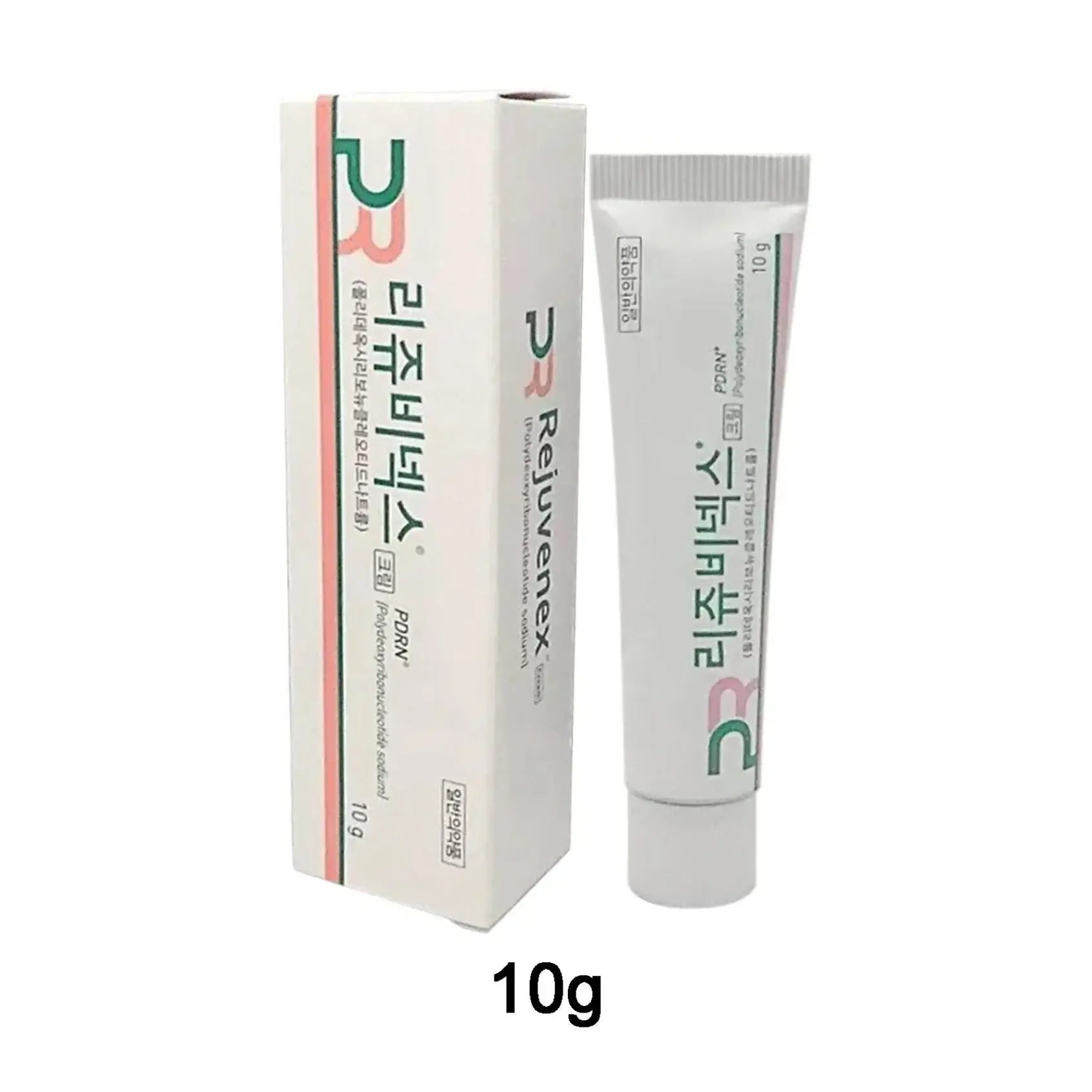 Rejuvenex Concentrated PDRN Cream tube and box for intensive skin renewal, hydrating and nourishing for youthful skin.