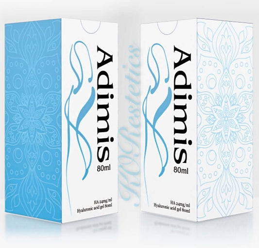 AdiMis Voluminous Body Enhancer packaging showcasing advanced hyaluronic acid formula for body enhancement and nutrition.