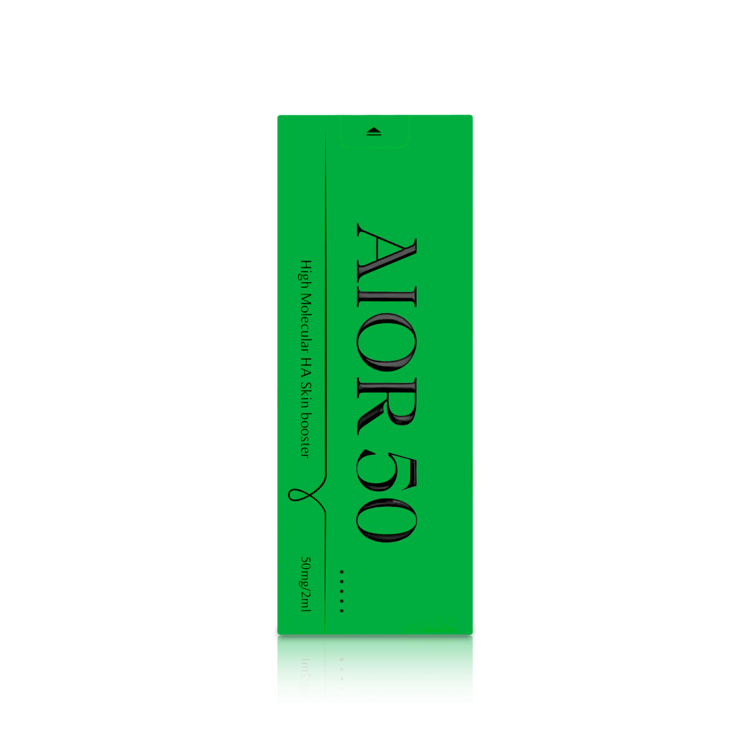 AIOR50 High-Molecular Weight HA Skin Booster, 50mg/2ml for deep moisture and durable skin support by Nutrination.