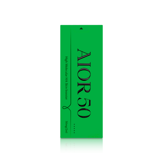 AIOR50 High-Molecular Weight HA Skin Booster, 50mg/2ml for deep moisture and durable skin support by Nutrination.