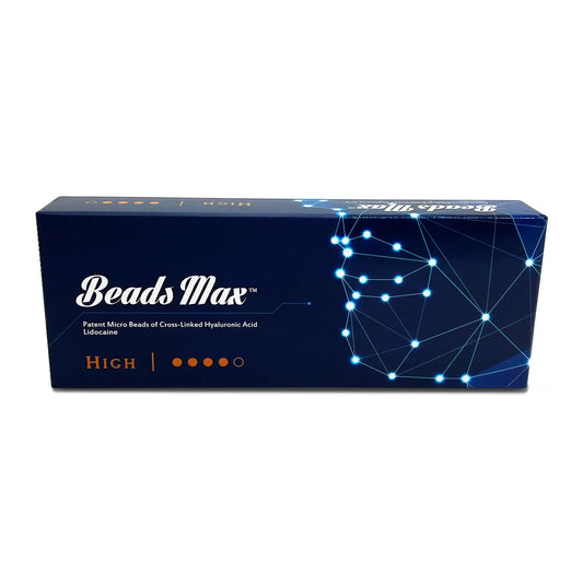 Beads Max High Firm Gel box designed for volumisation, featuring MCL technology for structural support and Nutrination.