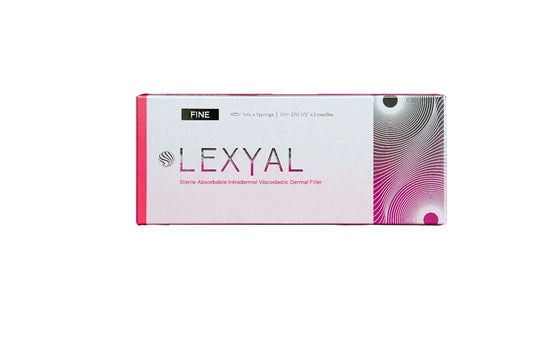 LEXYAL FINE Delicate Smoothing Gel packaging, enhances skin with fine-particle hyaluronic acid for wrinkle correction.