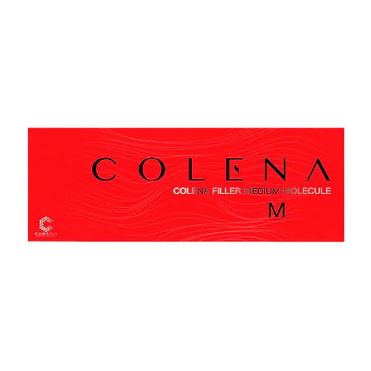 COLENA M Mid-Density HA Filler box for moderate wrinkle correction and facial rejuvenation, promoting Nutrination.