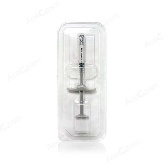 Volassom 0.8cc x 2 skin booster from Nutrination in sterile packaging, promoting skin elasticity and collagen support.