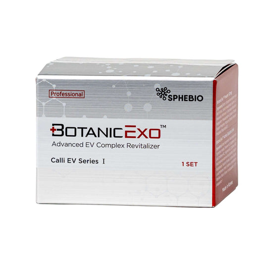 Botanic EXO Advanced EV Complex revitalizer box for eco-friendly skin regeneration and nutrination.