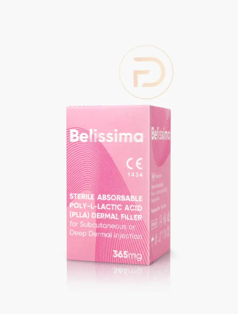 Belissima (365mg) box, a PLLA collagen stimulator at Nutrination for a youthful, firm appearance.