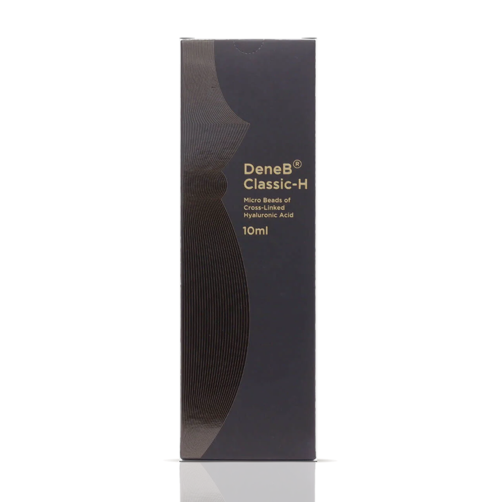 DeneB Classic-H Body Filler by Nutrinations in a 10ml box for smooth skin. Buy dene b classic h canada.