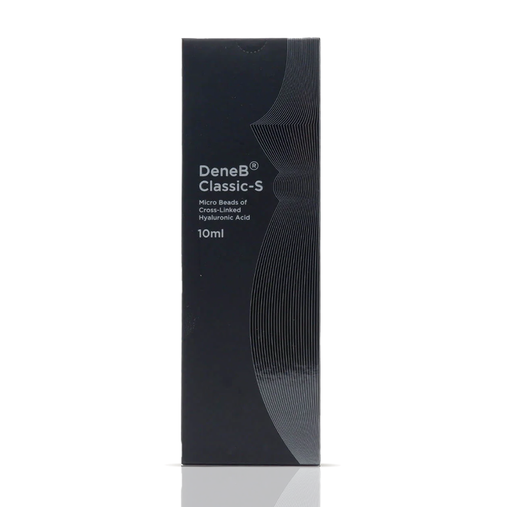 DeneB Classic-S 10ml body filler with micro beads of cross-linked hyaluronic acid to enhance facial volume. Buy dene b classic s canada.