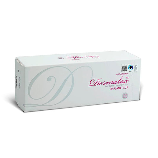 Dermalax Implant Plus Filler box for aesthetic procedures, ideal to buy dermalax implant plus filler Canada