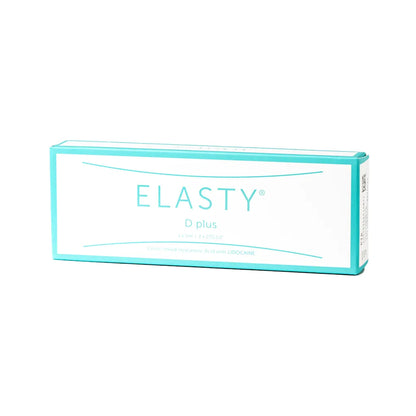 Elasty D Plus Dermal Filler by Nutrinations in a turquoise box. Buy Elasty D Plus Canada.