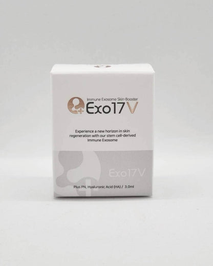 EXO 17 V by Nutrination, a 3ml immune exosome skin booster for rejuvenation and tissue repair.