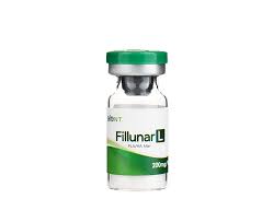 Fillunar L200 (200mg) skin booster by Nutrination, combining PLA and hyaluronic acid for hydration and volume.