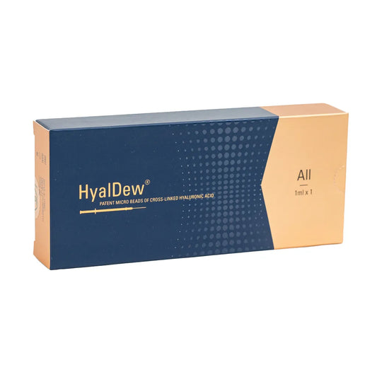 HyalDew All Dermal Filler 1ml packaging for buying hyaldew all canada online