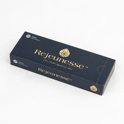 Rejeunesse Shape hyaluronic acid filler packaging box, ideal for facial sculpting and enhancement, Nutrination.