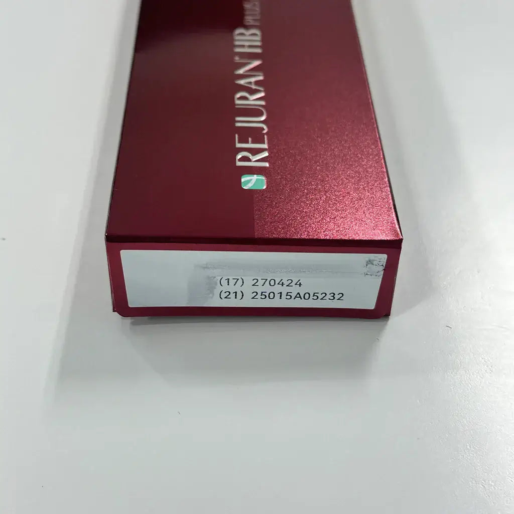 REJURAN HB packaging showcasing nutrient-rich HA and PDRN for deep hydration and skin repair.