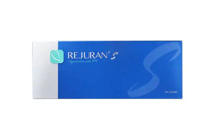 Rejuran S packaging for scar remodeling injectable; enhances skin elasticity and texture with PDRN.