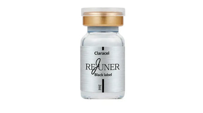 REJUNER Black Label vial for skin rejuvenation with PDO complex, promoting collagen production and skin density.