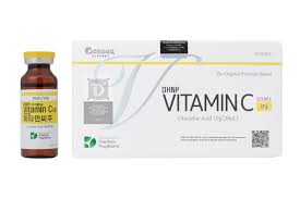 DHNP Vitamin C vials and box by Nutrination, antioxidant solution for skin health and immune support.