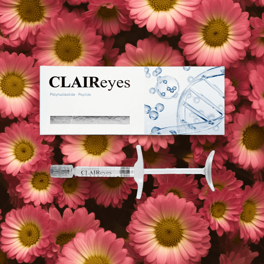 Clair Eyes 1.1ml from Nutrination, polynucleotide solution for under-eye rejuvenation against dark circles and puffiness.