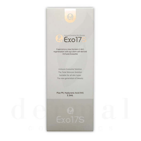 EXO 17 S by Nutrination, advanced exosome solution for skin regeneration in a 2.2ml applicator.