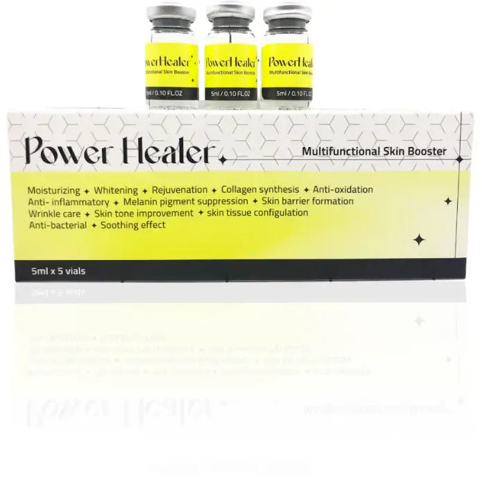 Power Healer 5ml x 5 vials at Nutrination, a multifunctional skin booster for skin recovery and rejuvenation.