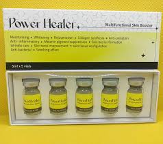 Power Healer vials, 5ml x 5, by Nutrination, designed for skin rejuvenation and recovery.