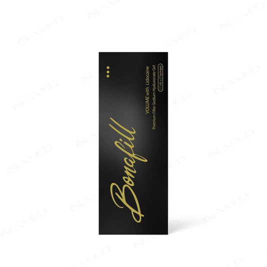 BONAFILL Volume high-density gel packaging for volume restoration and wrinkle correction with Nutrination.