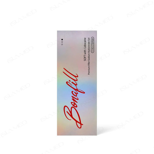 BONAFILL Soft packaging featuring premium gel for subtle enhancements and fine line correction, rich in Nutrination.