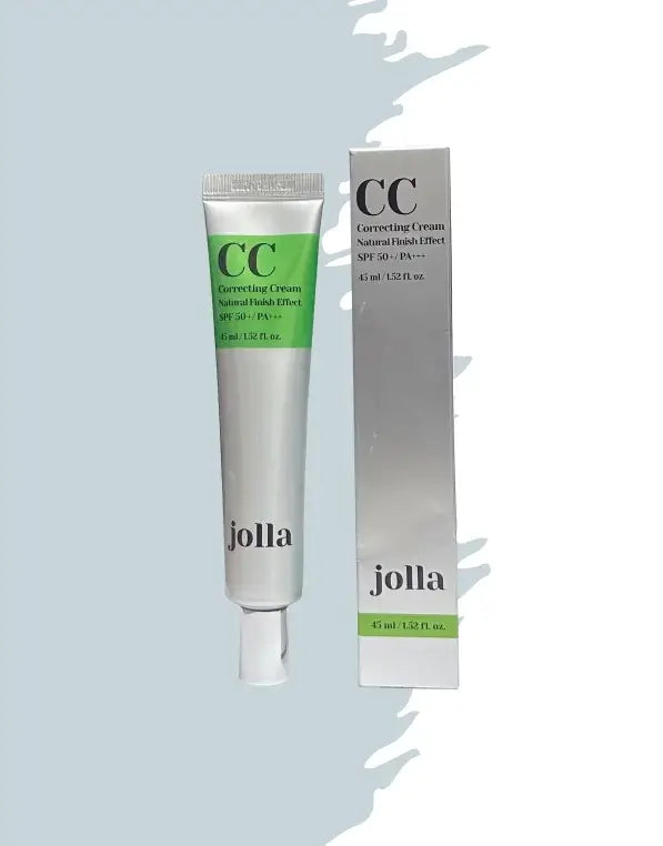 JOLLA CC Cream Color-Correcting Cream with hydration and niacinamide for even skin tone and moisture retention.