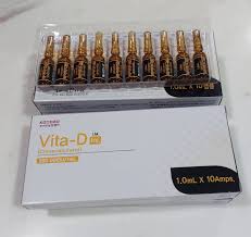 Vita D 200,000iu by Nutrination, box of 10 ampoules for vitamin D support and wellness.