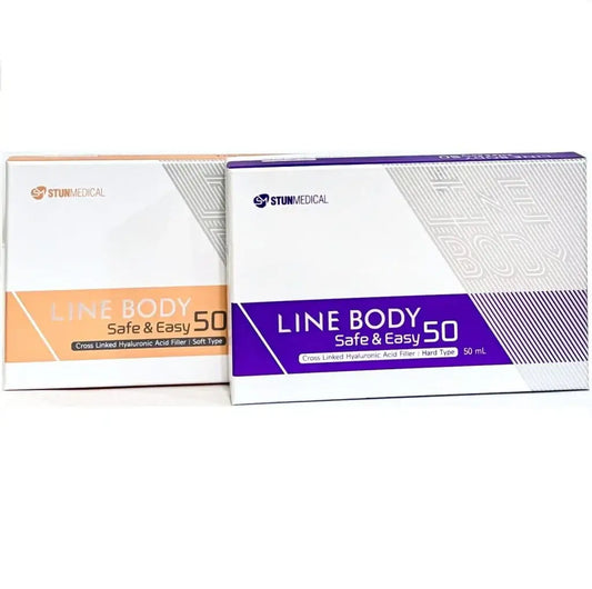 LINE BODY 50ml Hard and Soft ultra-dense body volume packs for major sculpting with high-viscosity hyaluronic acid.