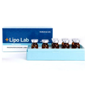 LipoLab PPC vials by Nutrination, showcasing phosphatidylcholine for effective body contouring.