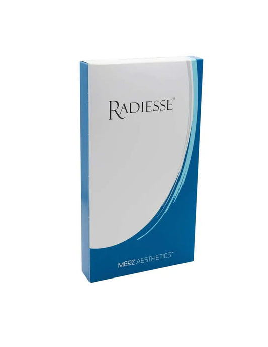 RADIESSE 1.5ml box for premium calcium-based filler, enhancing beauty and stimulating collagen production.
