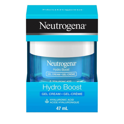 Neutrogena Hydro Boost Gel Cream 47ml with hyaluronic acid and oil-free formula for intense hydration.